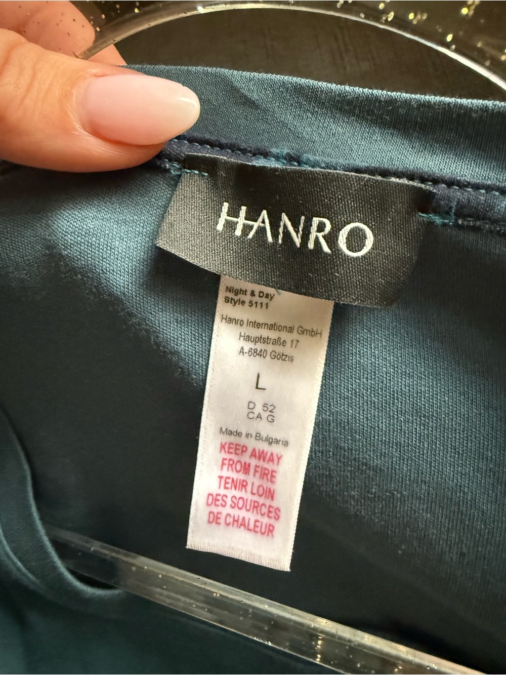 HANRO • Pajama lounge set - Large / long sleeve and pants - Picture 3 of 8